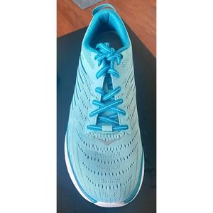 Hoka One One Arahi 4 Running Sneakers Shoes Antiqua Sand Caribbean Sea EUC 9.5 M